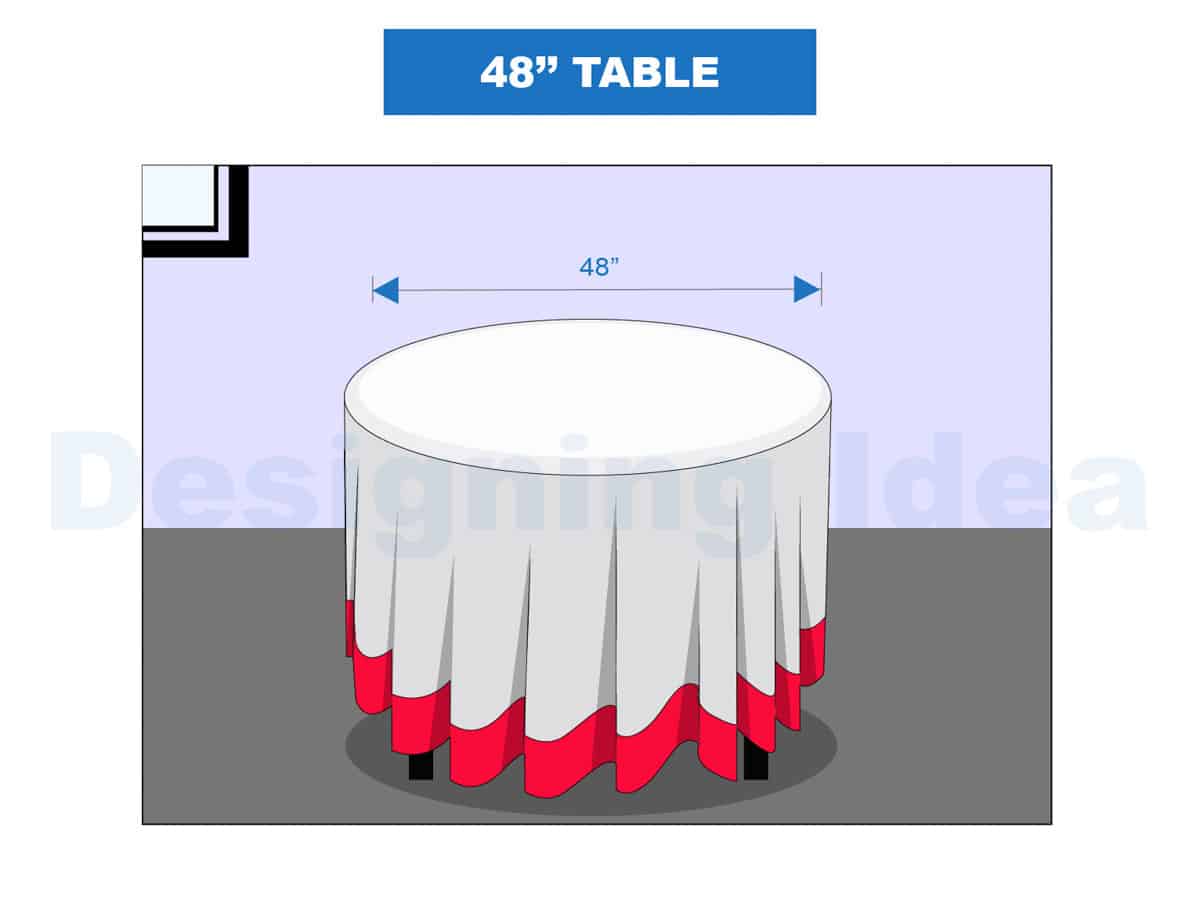 48 table overlay