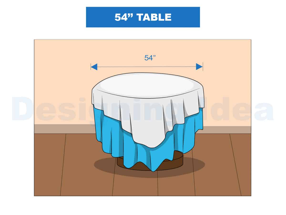 54 table overlay