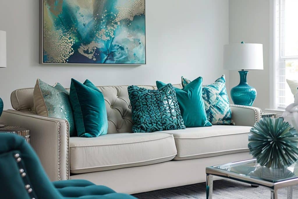 Gray And Teal Living Room Ideas