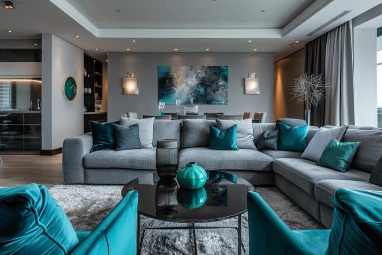 Living Room Ideas Teal And Grey