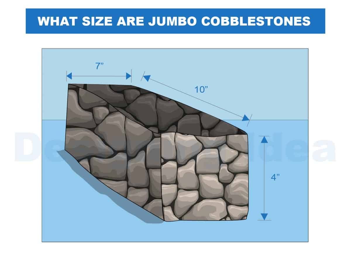 what size are jumbo cobblestones