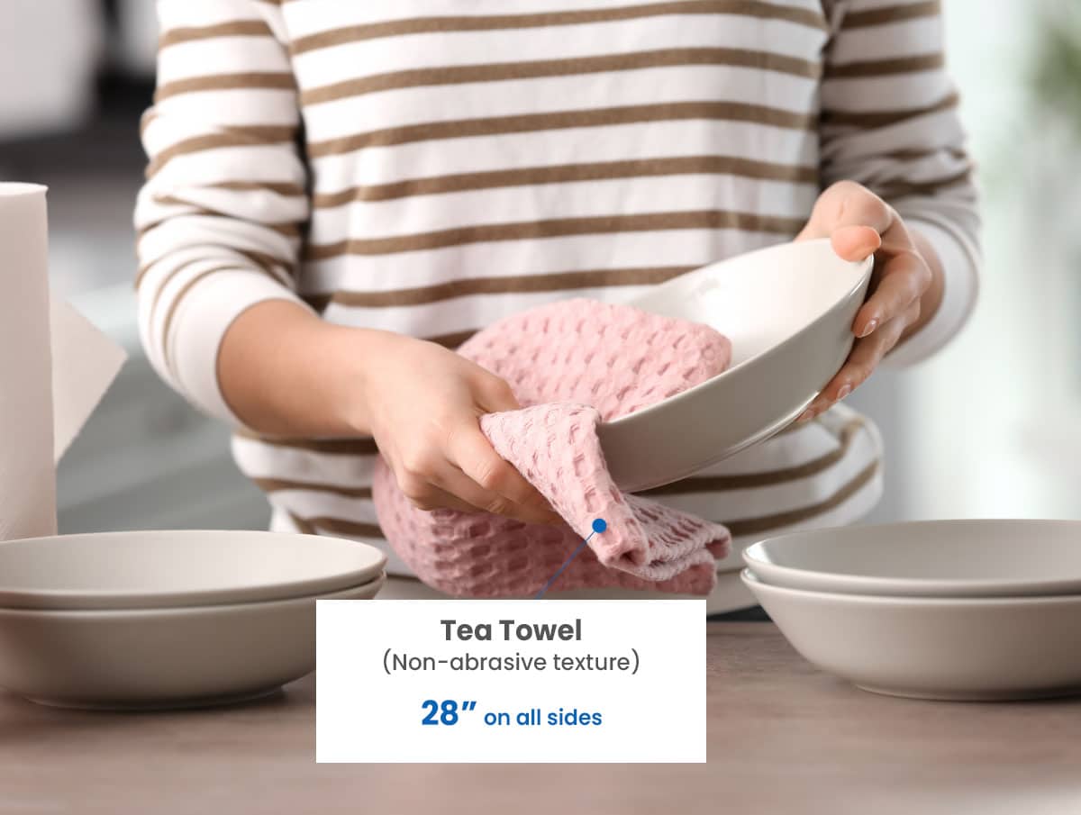 Dish towel size