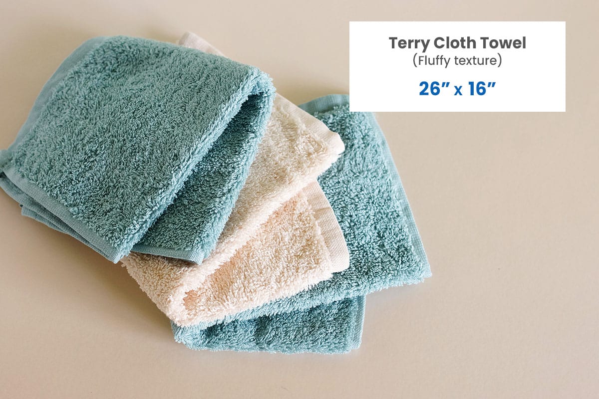 Terry towel cloth size