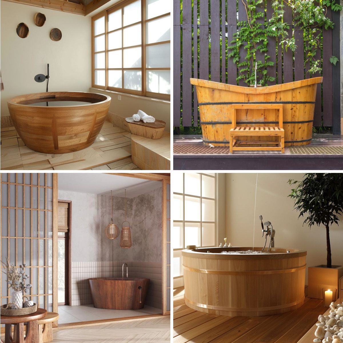 different bathroom designs with japanese soaking tubs