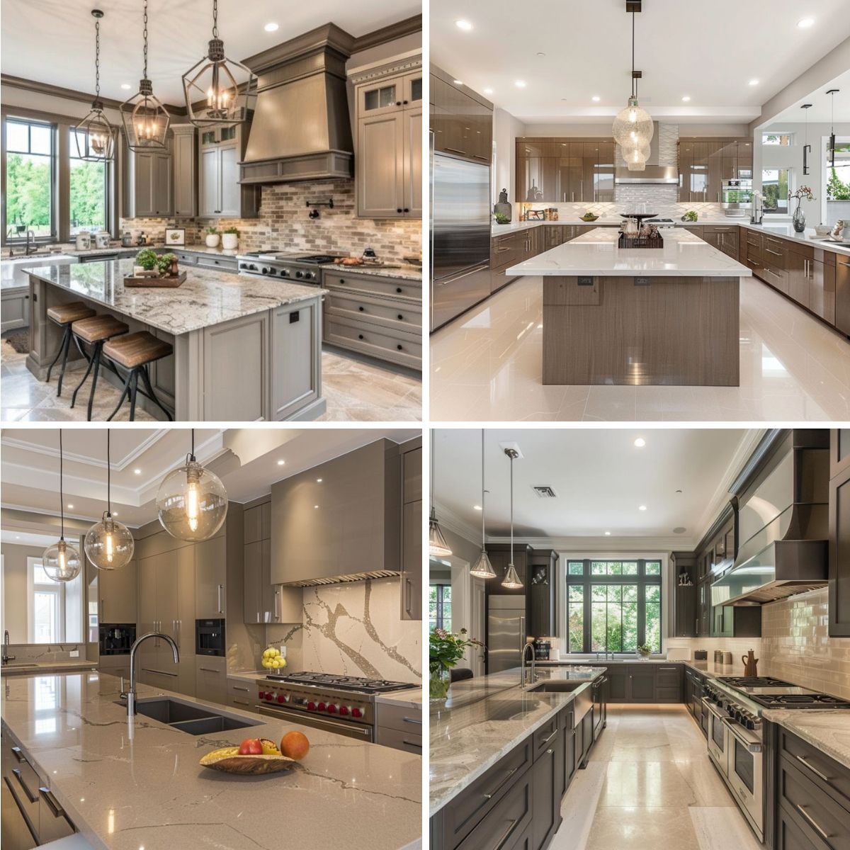 different kitchen designs with taupe cabinets