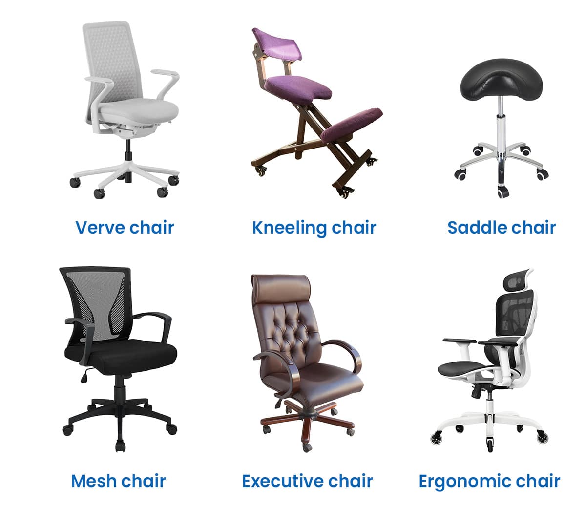 Types of ergonomic office chair
