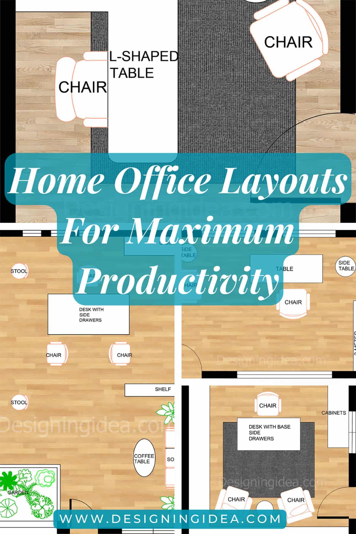 Home office layouts for maximum productivity