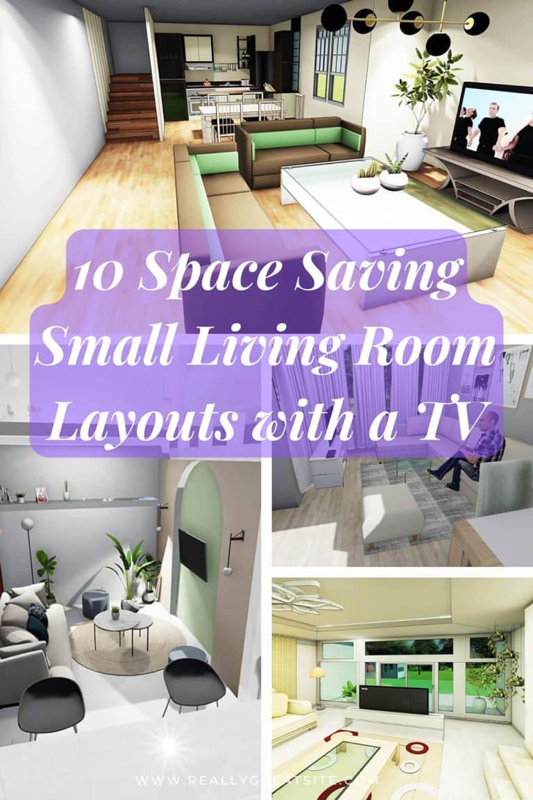 10 Space Saving Small Living Room Layouts with a TV