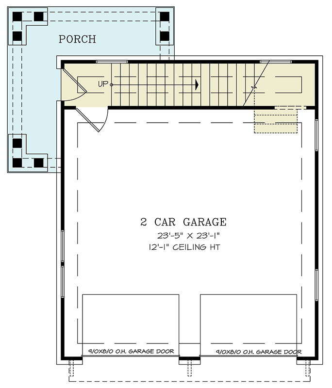 2 car garage plan