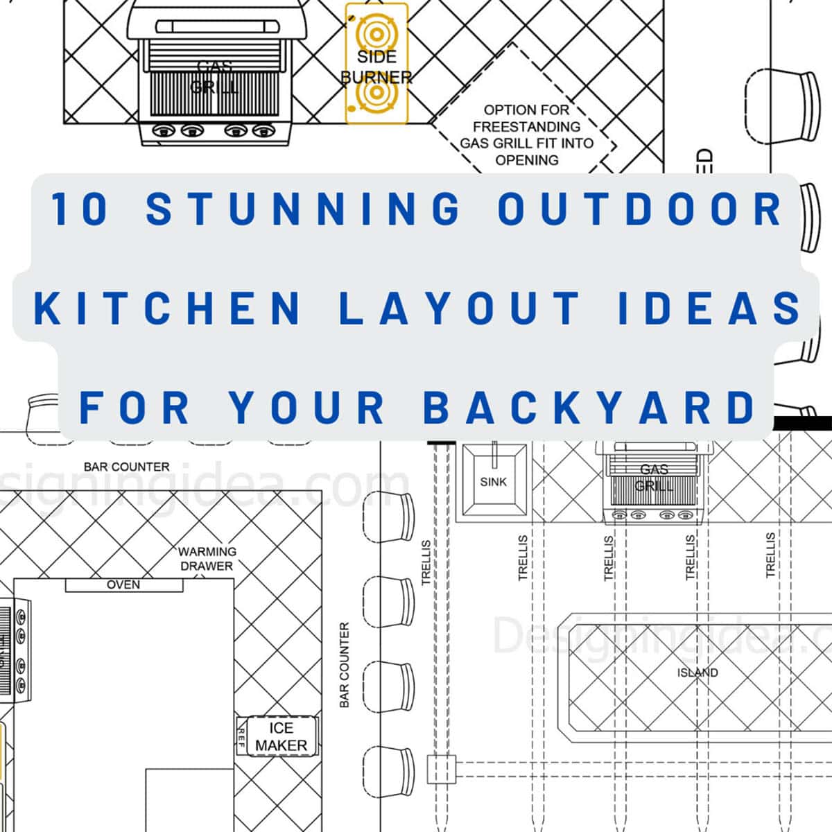 Outdoor kitchen layout ideas architect designed