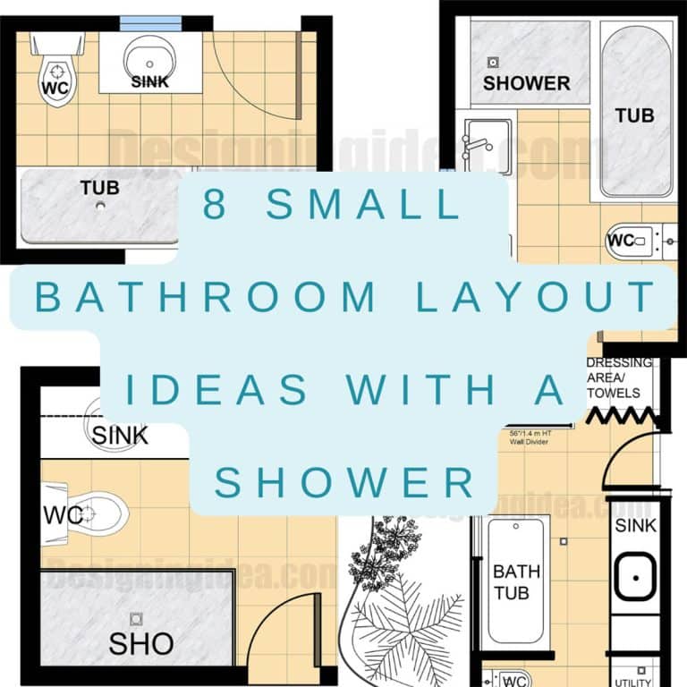 8 Small Bathroom Layout Ideas with a Shower