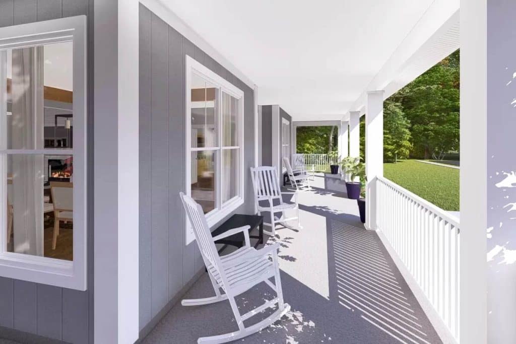 Dream Country Farmhouse Plan with Expansive Front Porch