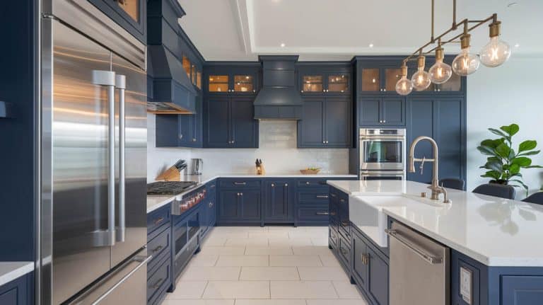 Are Navy Blue Kitchen Cabinets the Right Choice for Your Home?