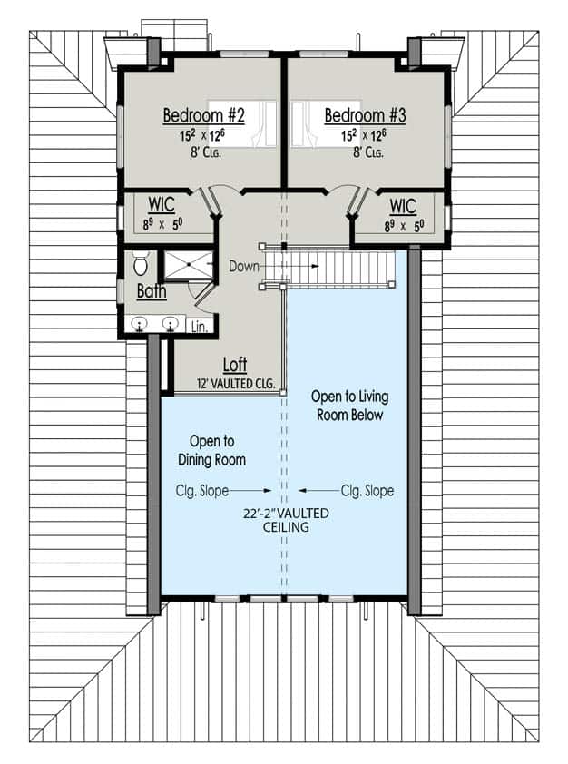 Lake house 2nd level plan 