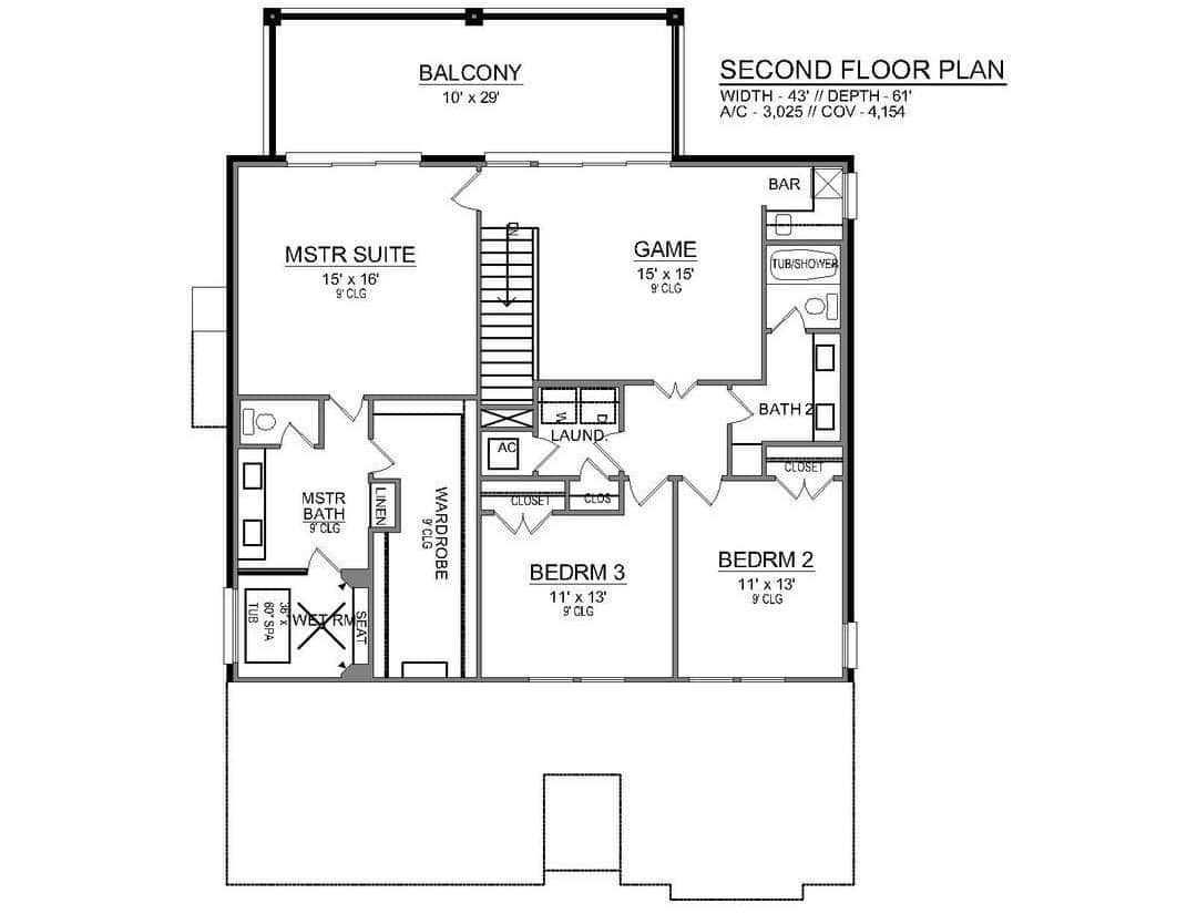 2nd floor home layout