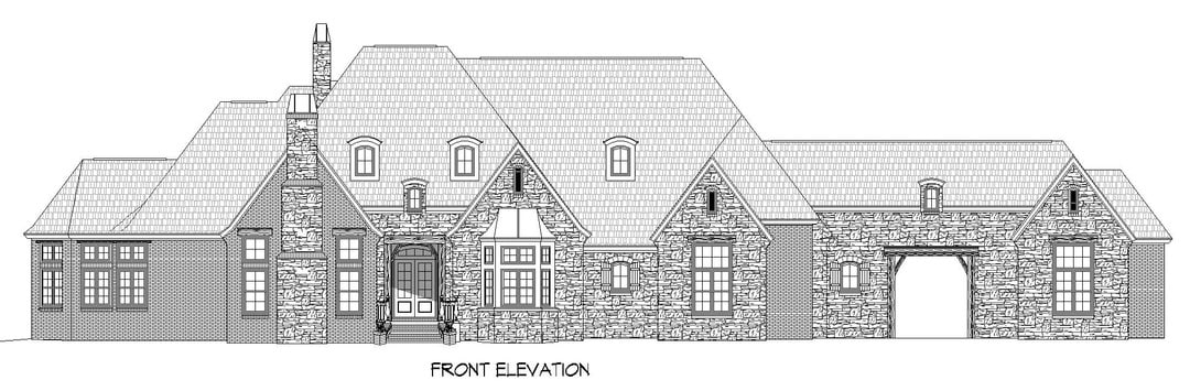 European house rendering