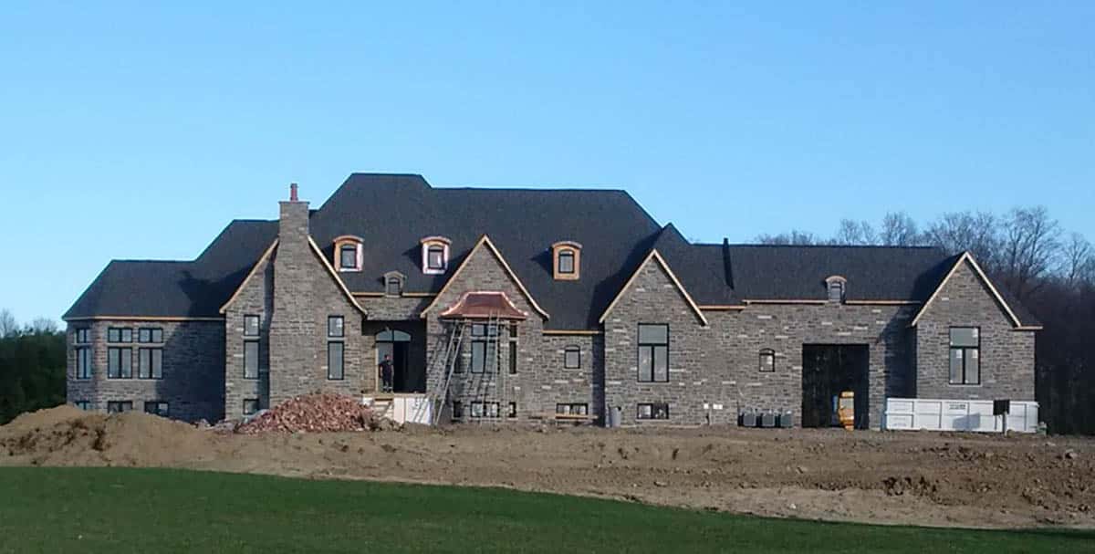 Euro designed home under construction