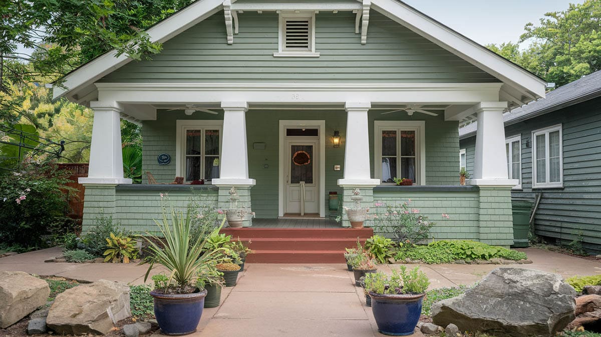 Soft sage bungalow