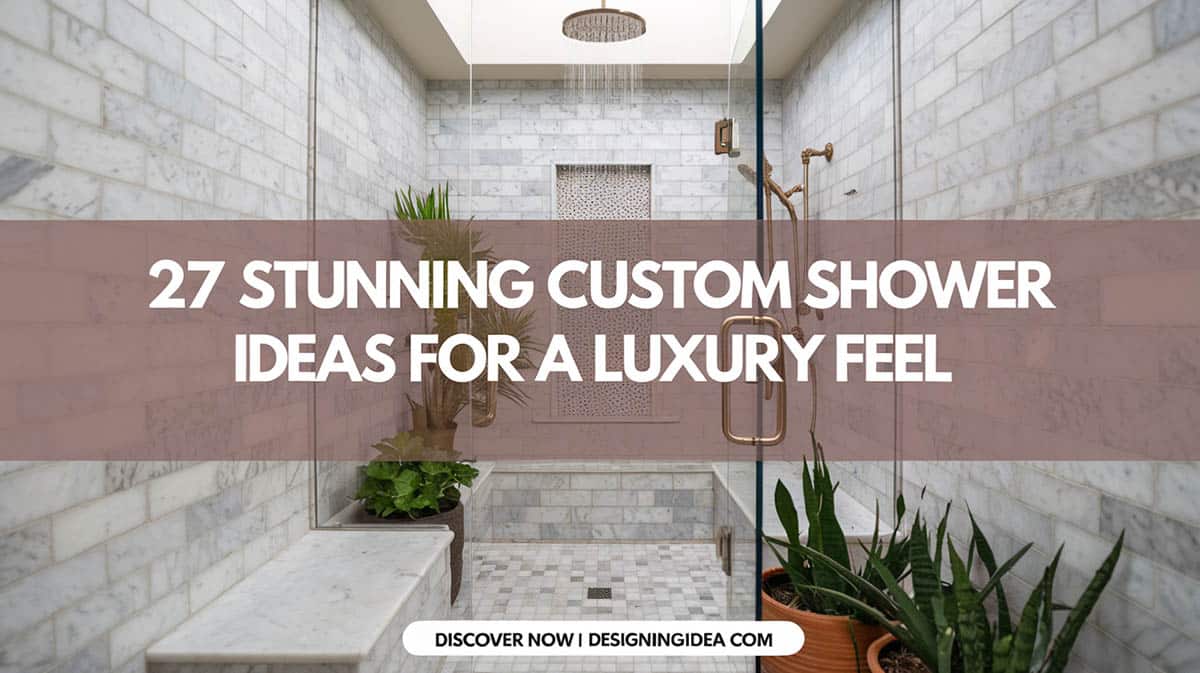 Stunning custom shower ideas for a luxury feel