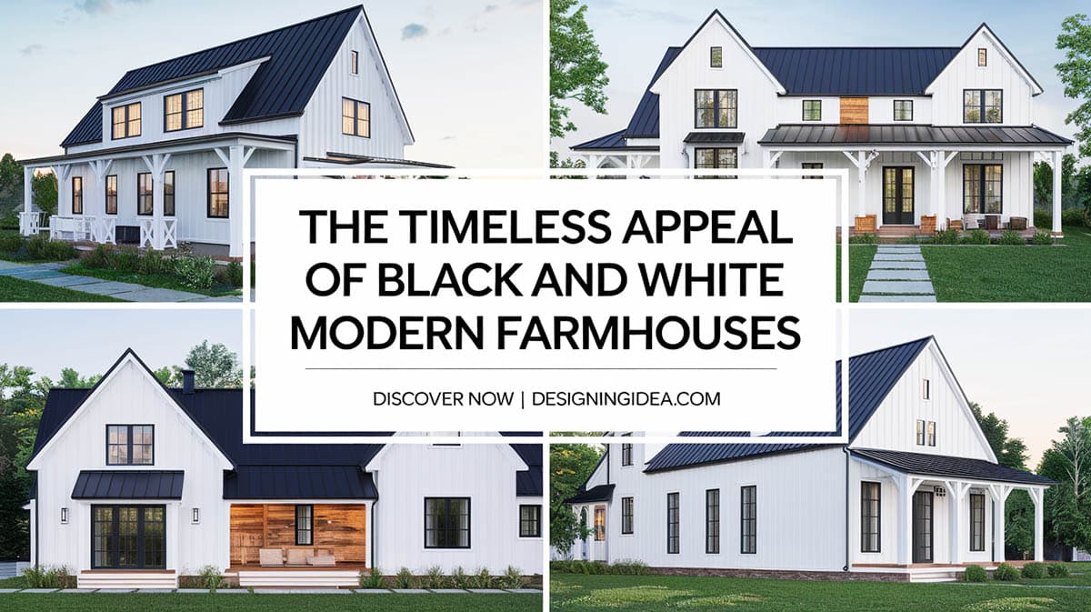 The timeless appeal of black and white modern farmhouses gallery