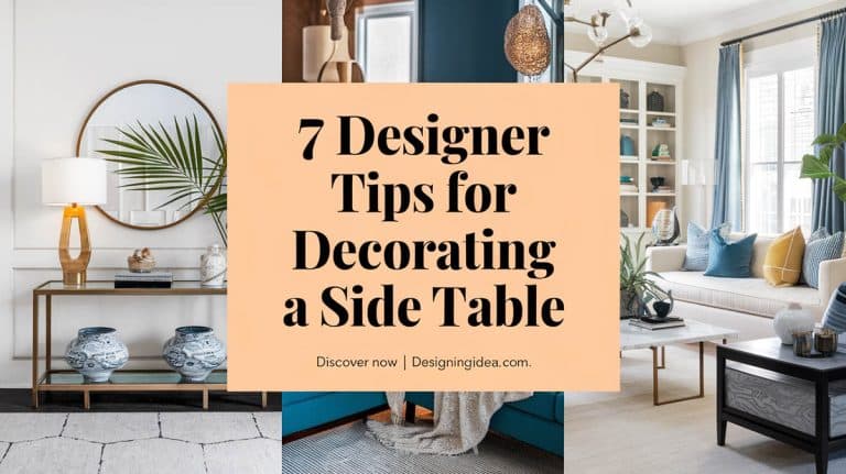 What Are The Best Ways To Decorate A Side Table? Designer Tips