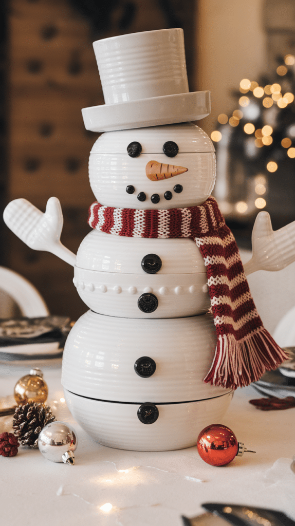 Snowman centerpiece