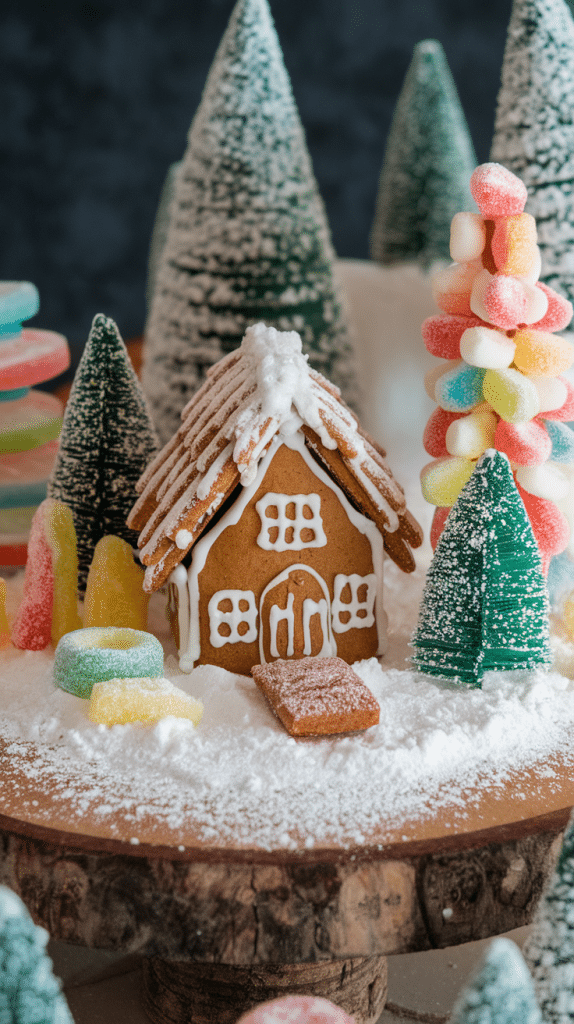 Gingerbread on table