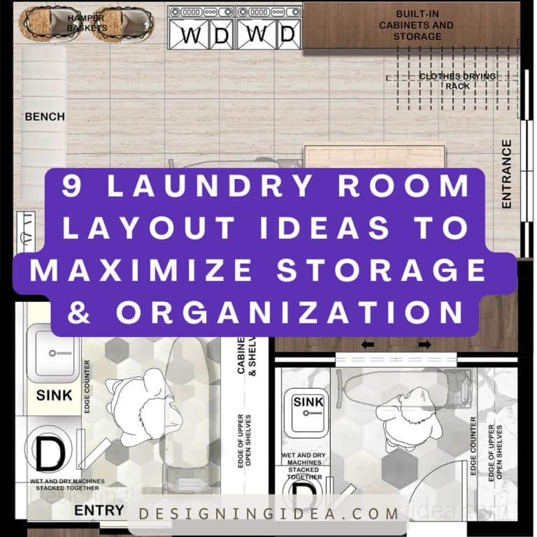 9 Laundry Room Layout Ideas To Maximize Storage & Organization