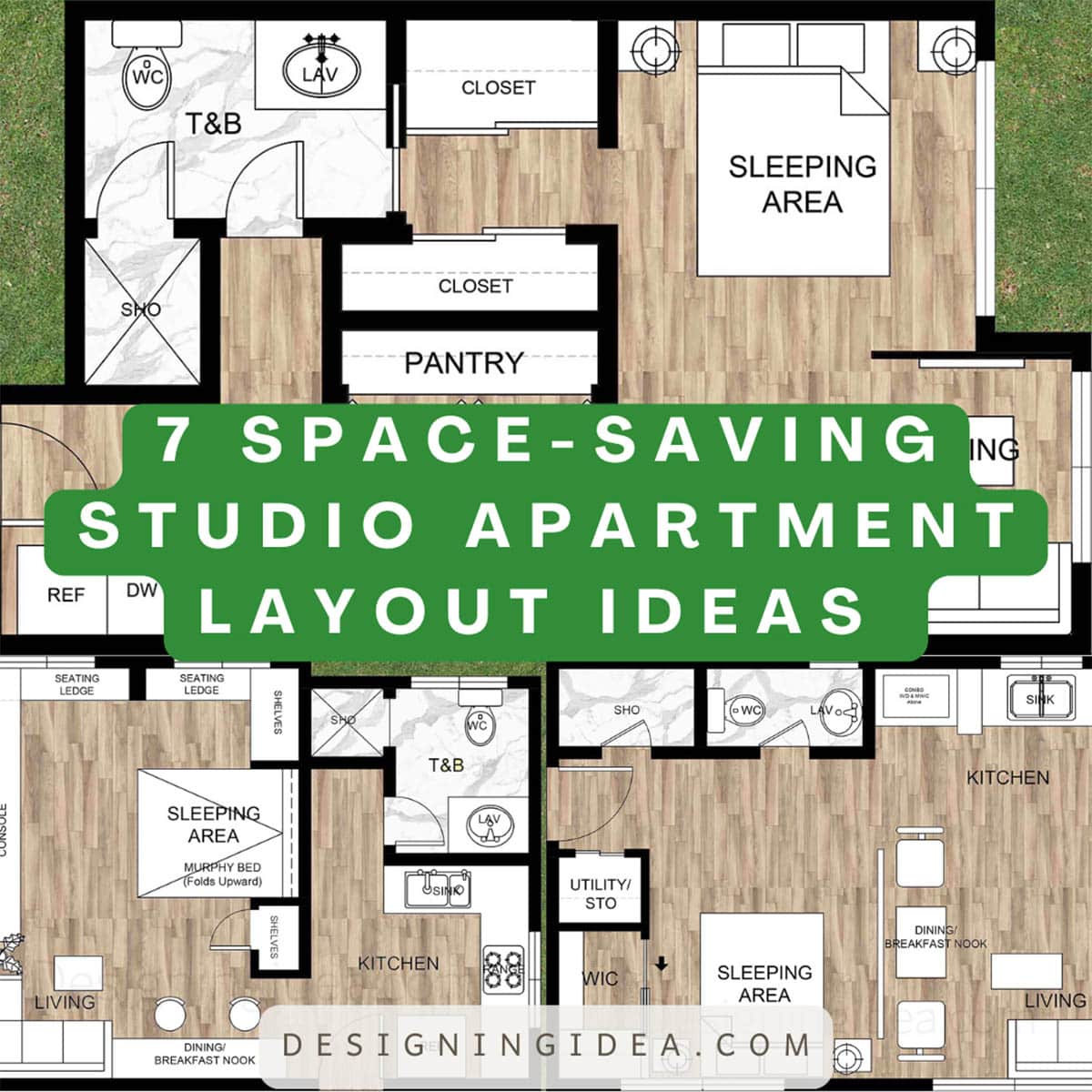 Space saving studio apartment layout ideas