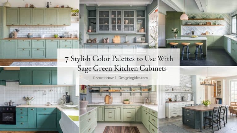 7 Stylish Color Palettes To Use With Sage Green Kitchen Cabinets