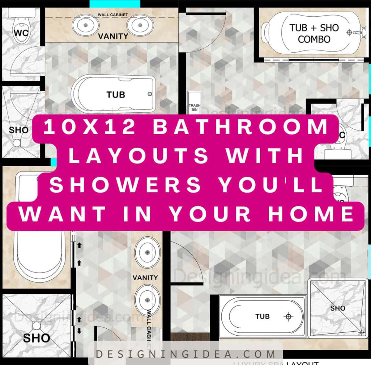 10x12 Bathroom Layouts with Showers You'll Want In Your Home