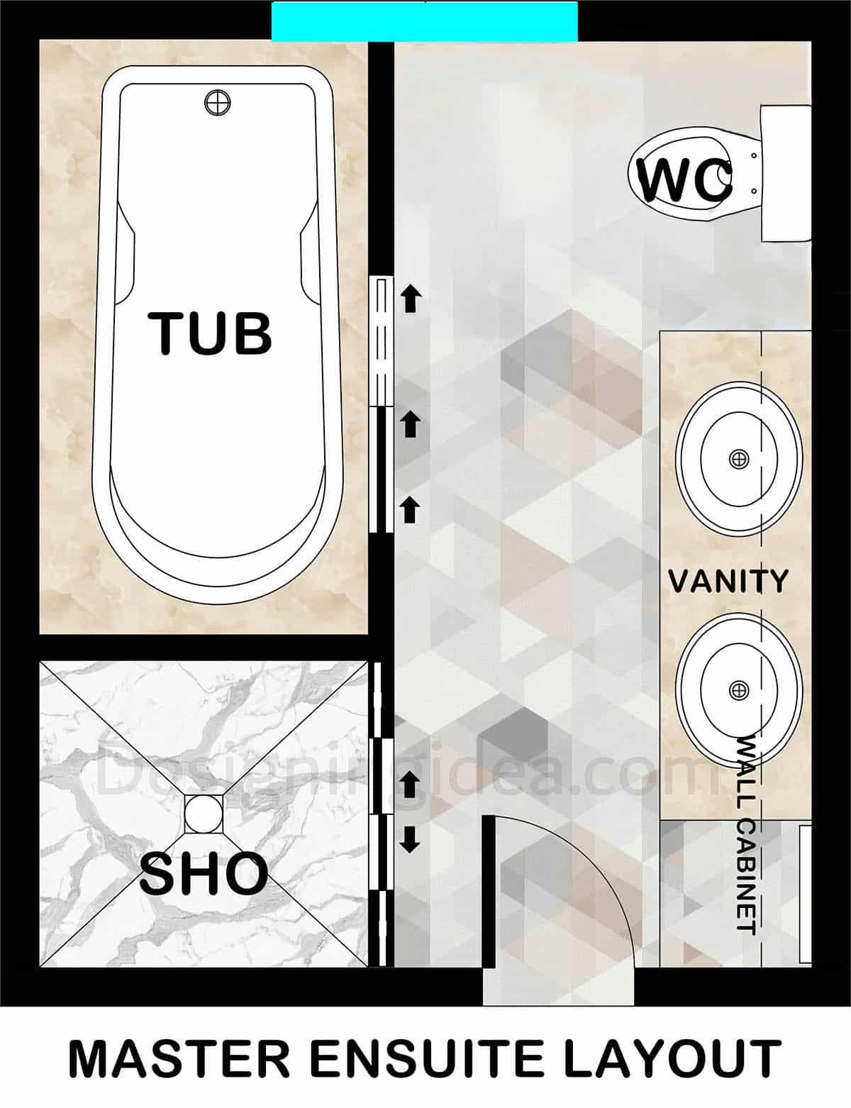 10x12 master bathroom ensuite layout