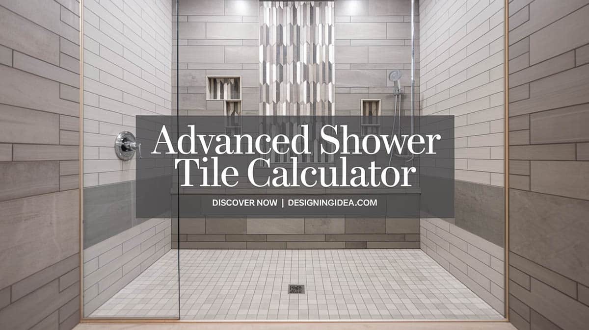 Advanced shower tile calculator