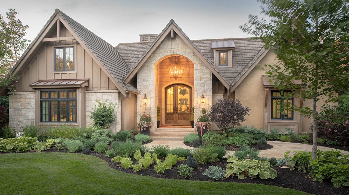 Beautiful home with warm neutral paint and welcoming entry