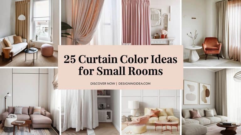 25 Curtain Color Ideas For Small Rooms That Make Them Feel Bigger