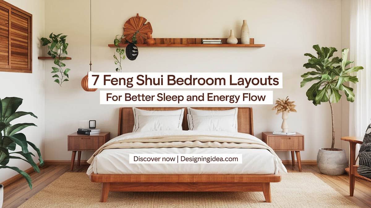 Feng shui bedroom floor plan layouts for better sleep and energy