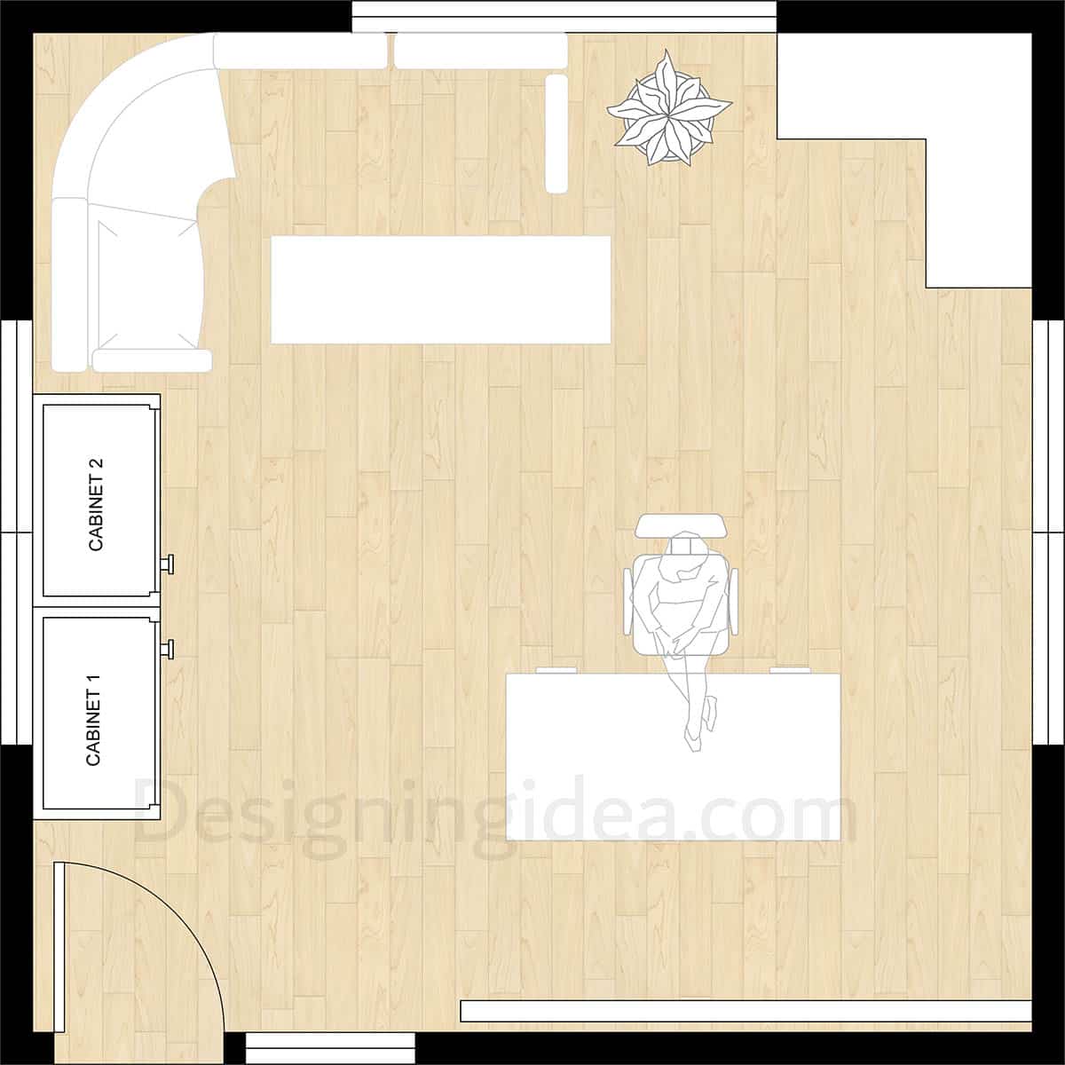 Office supportive relationships layout