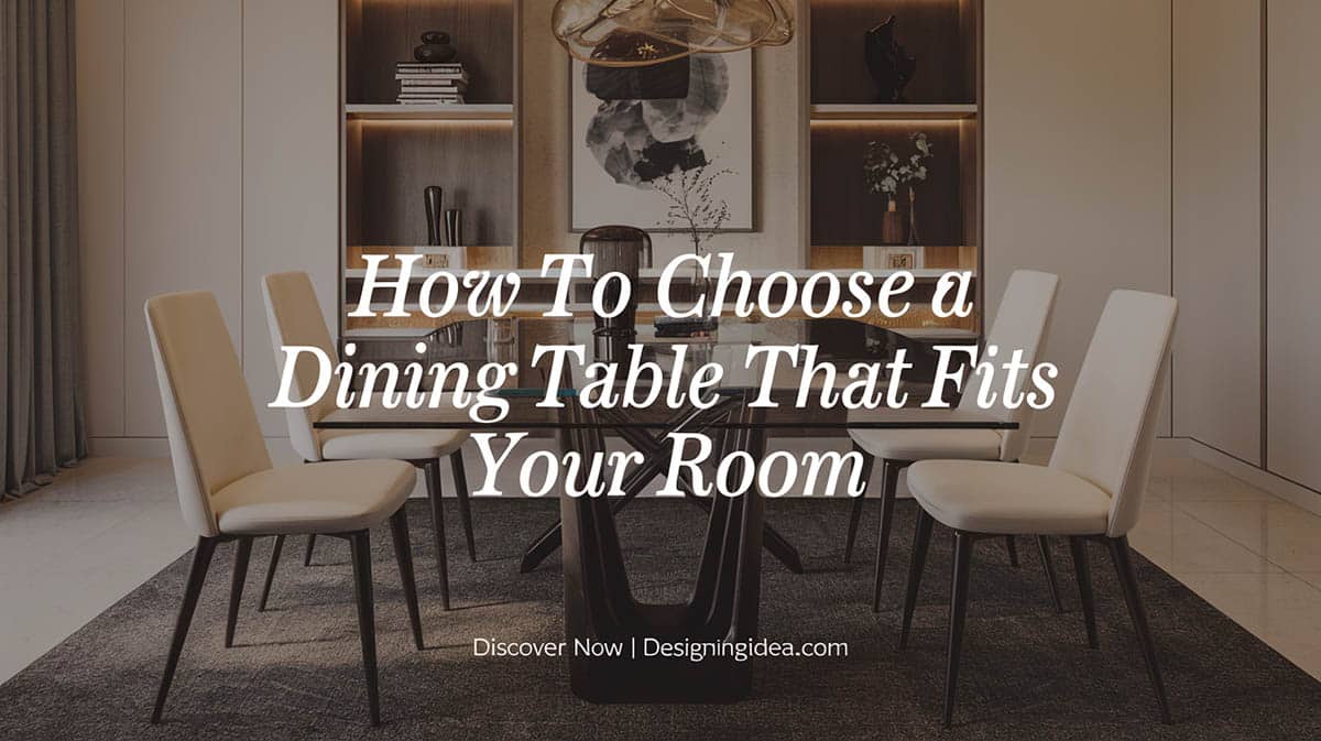 How to choose a dining room table that fits your room 