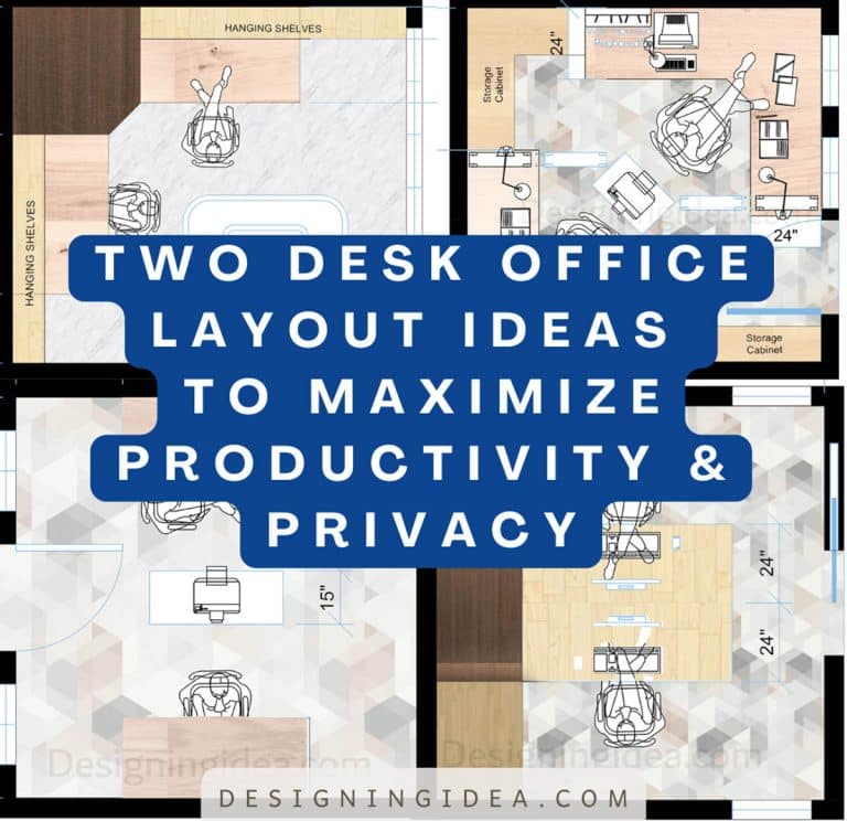 Two Desk Office Layout Ideas to Maximize Productivity & Privacy