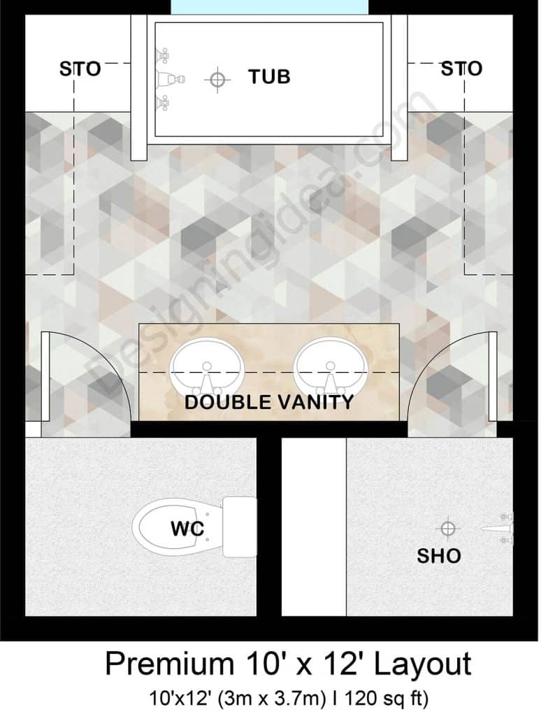 7 Space-Saving Bathroom Layouts With a Tub and Shower