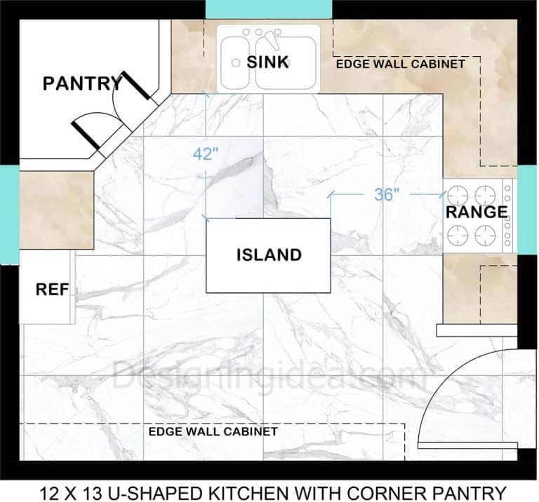 7 Stylish & Functional U Shaped Kitchen Layouts With An Island