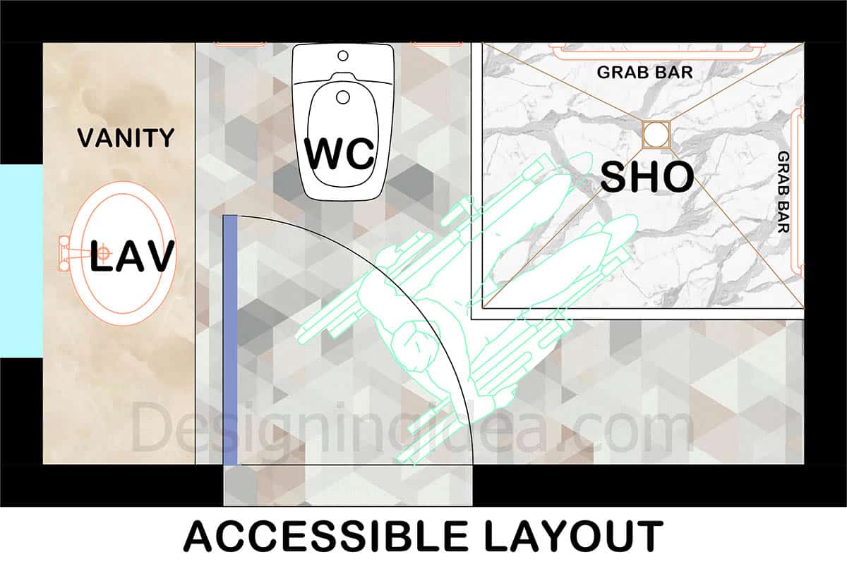 5x9 accessible bathroom floor plan