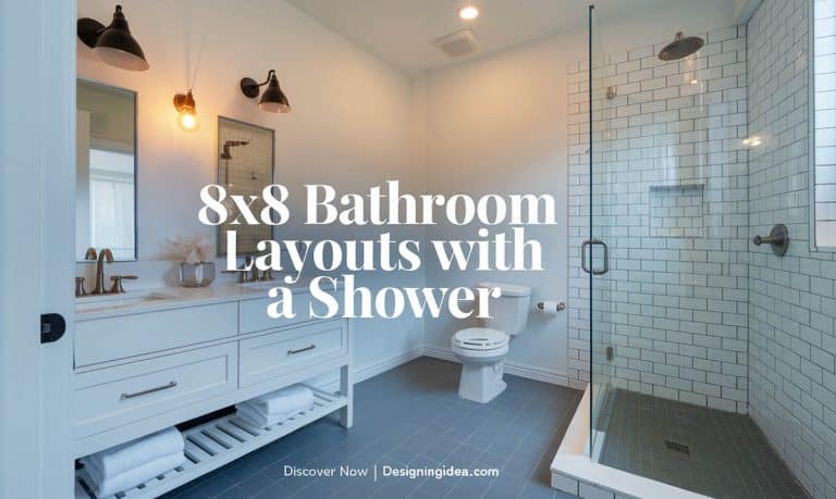 5 Stylish 8×8 Bathroom Layout Designs with a Shower