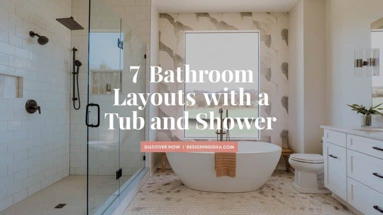 7 Space-Saving Bathroom Layouts With a Tub and Shower