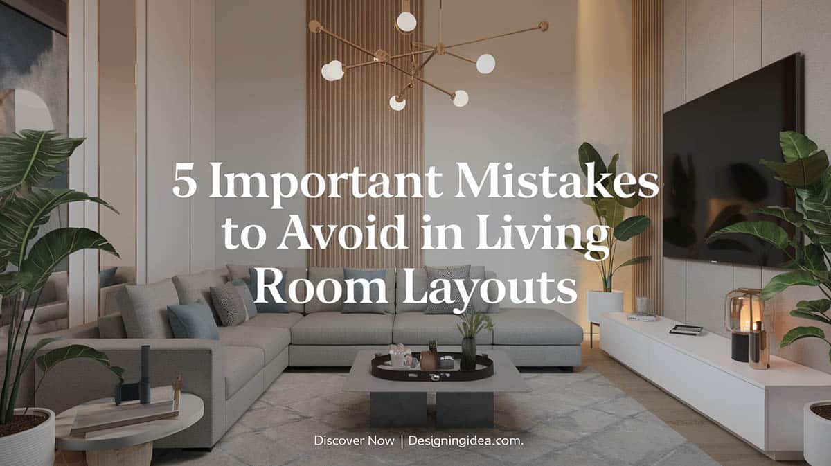 Important mistakes to avoid in living room layouts 