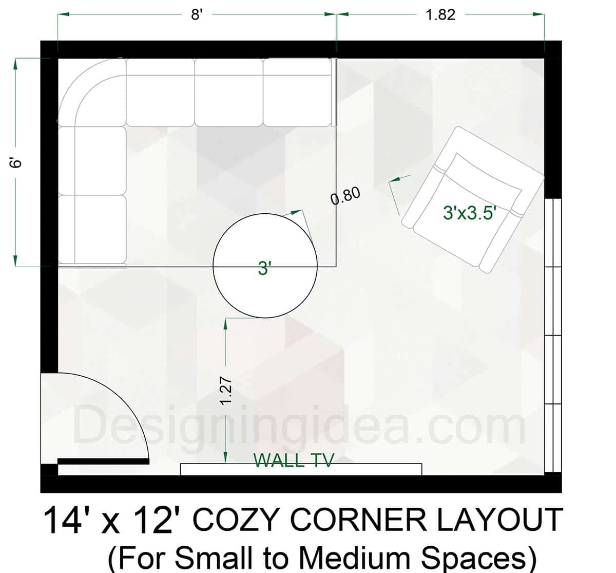 14x12 cozy corner furniture room layout 