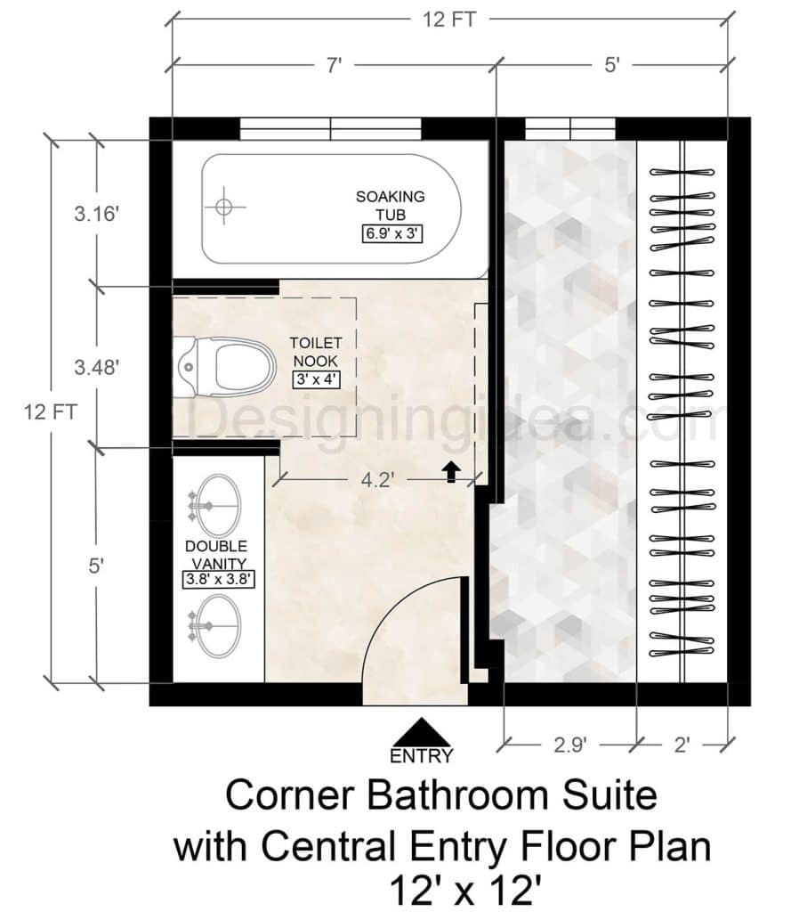 5 Bathroom and Closet Combo Floor Plans for the Ultimate Master Suite
