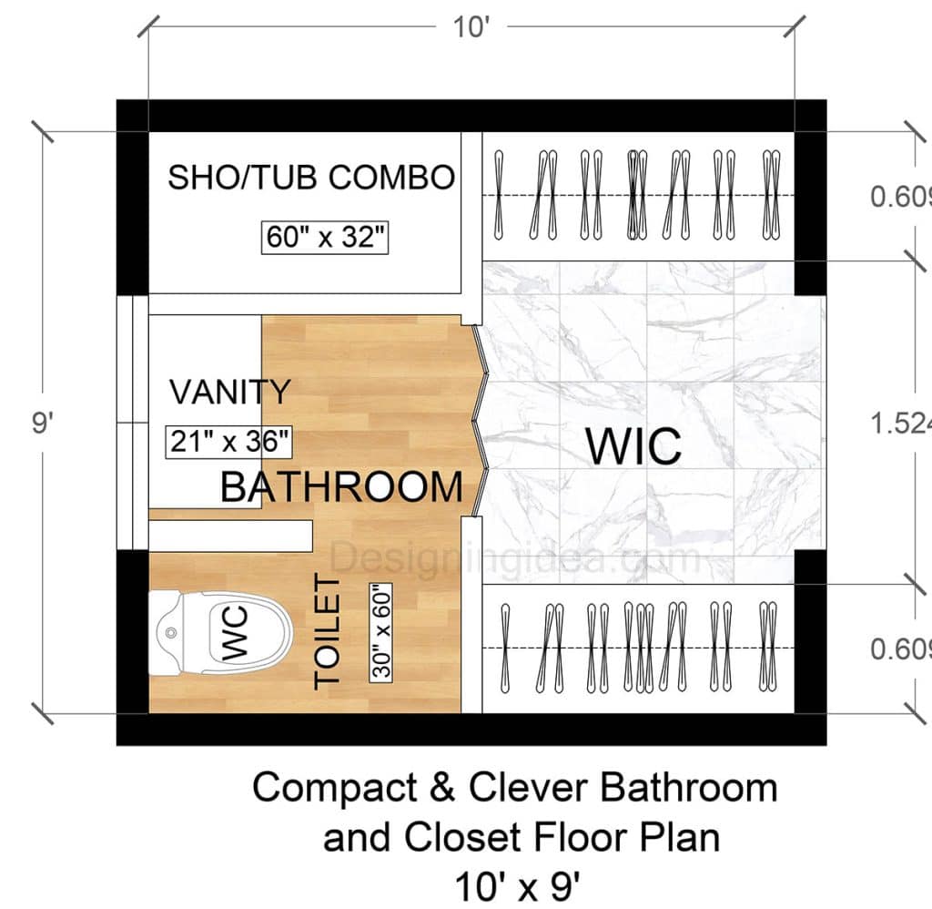 5 Master Bathroom Floor Plans With Walk-In Closets For Every Size Home