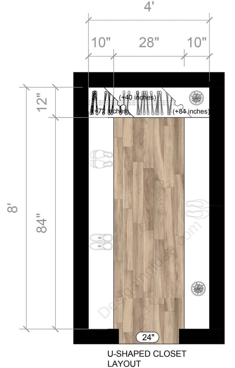 4x8 Walk in Closet Layouts With Big Style and Functionality