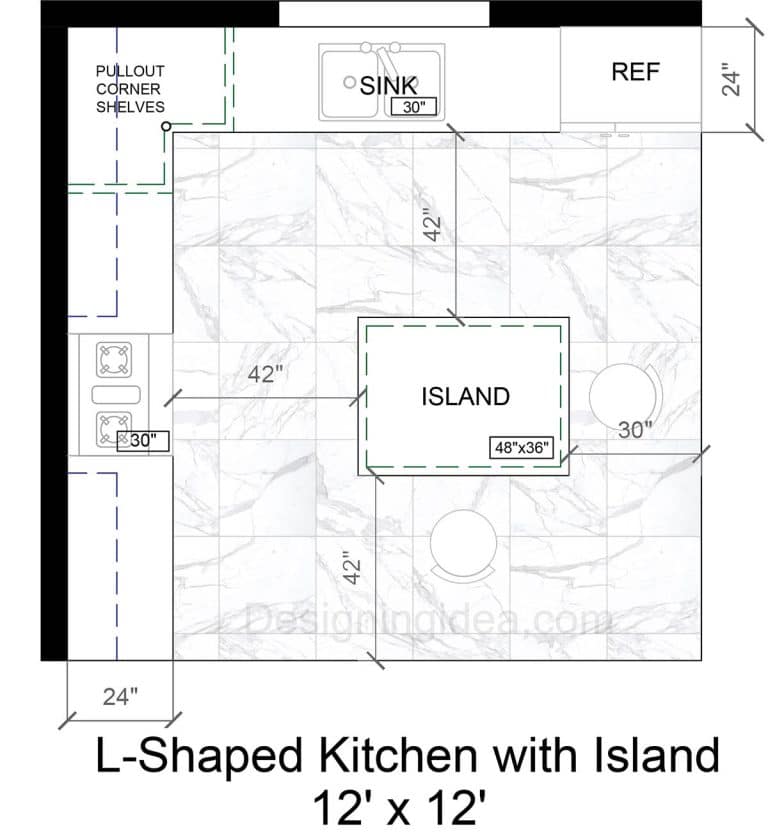 12x12 Kitchen Layouts for an Efficient and Beautiful Cooking Space